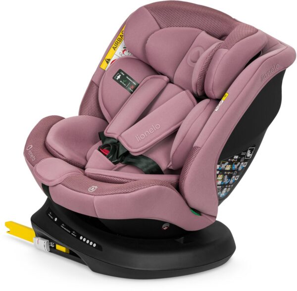 Lionelo Bastiaan PLUS autokrēsliņš bērniem 40-150cm krāsa Pink Mauve
