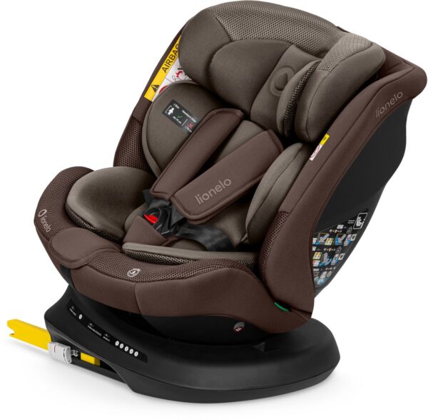 Lionelo Bastiaan PLUS autokrēsliņš bērniem 40-150cm krāsa Beige Chocolate