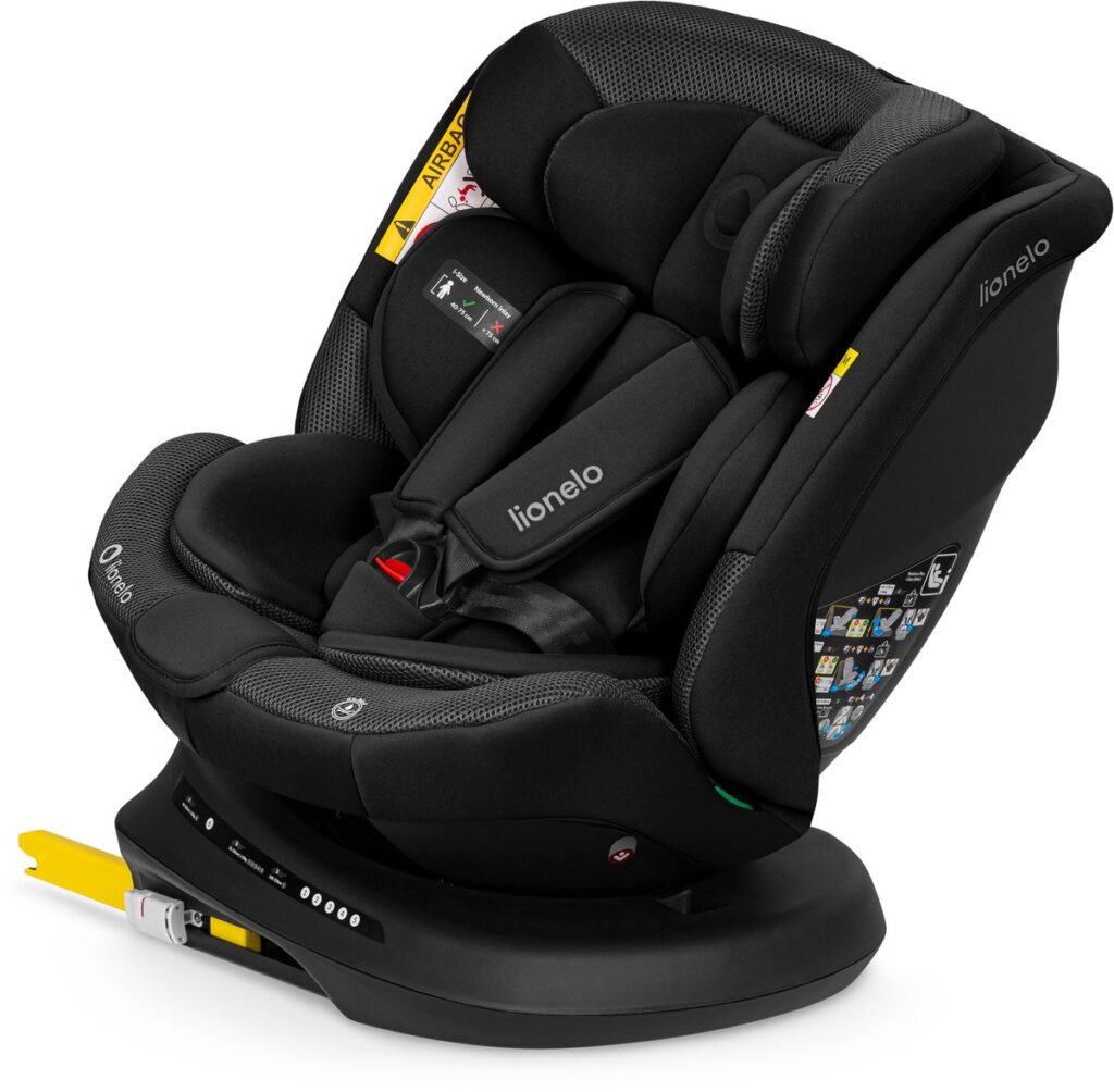 Lionelo Bastiaan PLUS autokrēsliņš bērniem 40-150cm krāsa Black Carbon