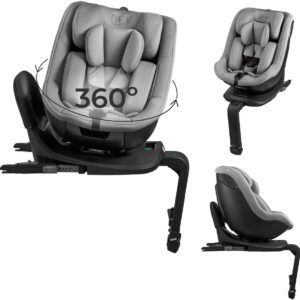 Kinderkraft I-Guard I-Size autokrēsliņš bērniem 40-105cm ar mazuļu ieliktni krāsa Grey