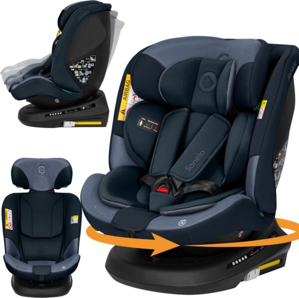 Lionelo Bastiaan PLUS autokrēsliņš bērniem 40-150cm krāsa Navy Blue
