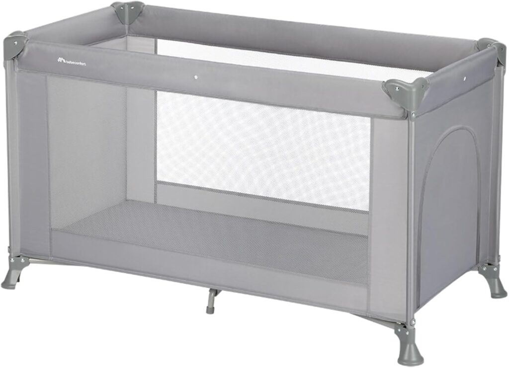 BebeConfort Travel Cot Sweet Dreams bērnu ceļojumu gultiņa krāsa Mineral Grey