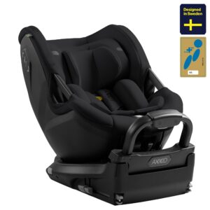 Axkid SpinKid 2 rotējošs atpakaļskata autokrēsliņš bērniem 40-105cm krāsa Coastal Storm Black