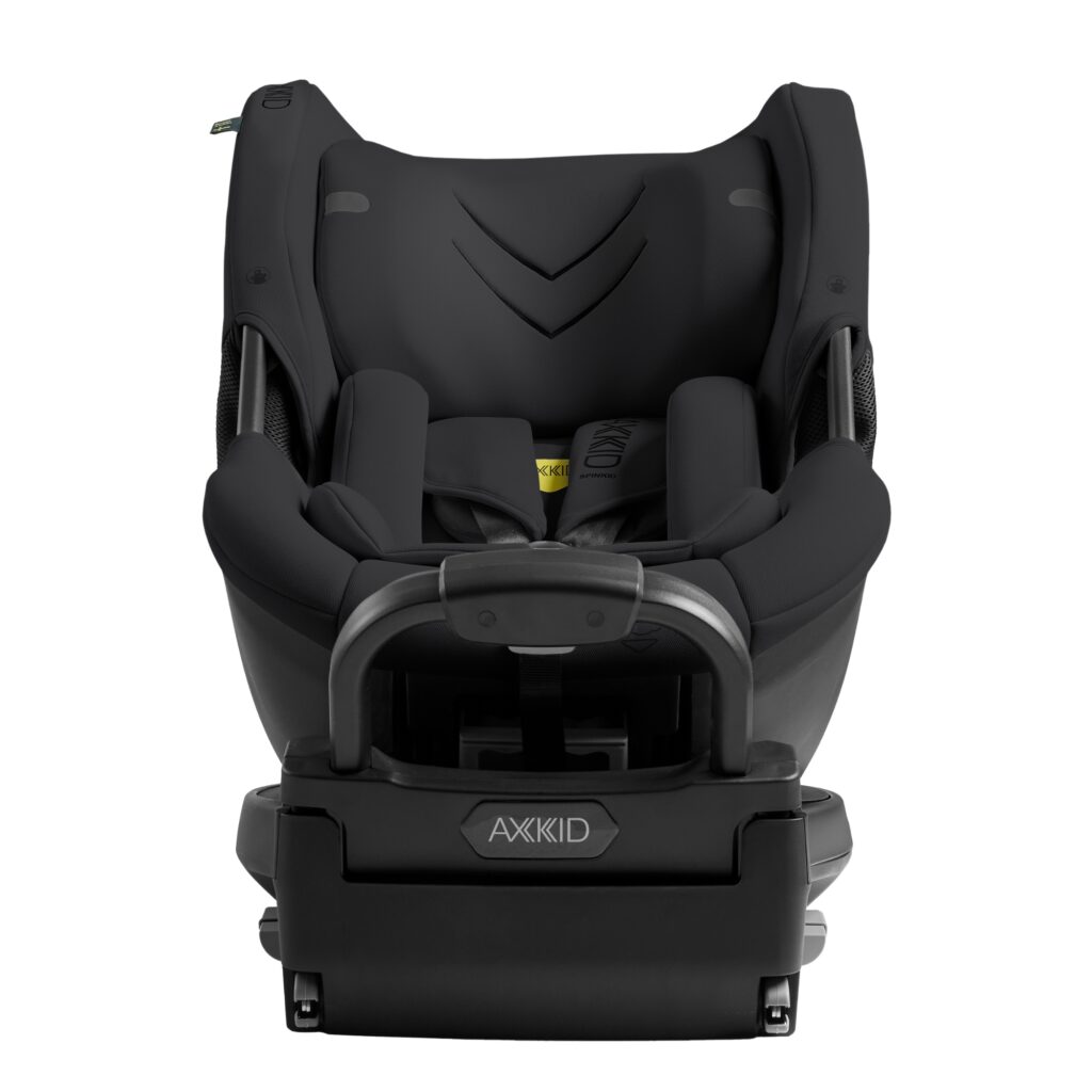 Axkid SpinKid 2 rotējošs atpakaļskata autokrēsliņš bērniem 40-105cm krāsa Coastal Storm Black
