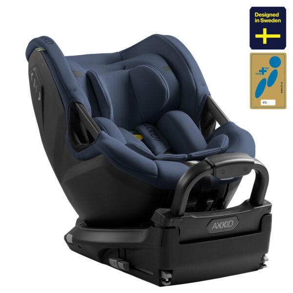 Axkid SpinKid 2 rotējošs atpakaļskata autokrēsliņš bērniem 40-105cm krāsa Glacier Lake Blue