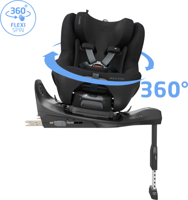 Maxi Cosi Pearl SLIDE PRO sēžamā daļa bērniem 61-105cm krāsa Authentic Black