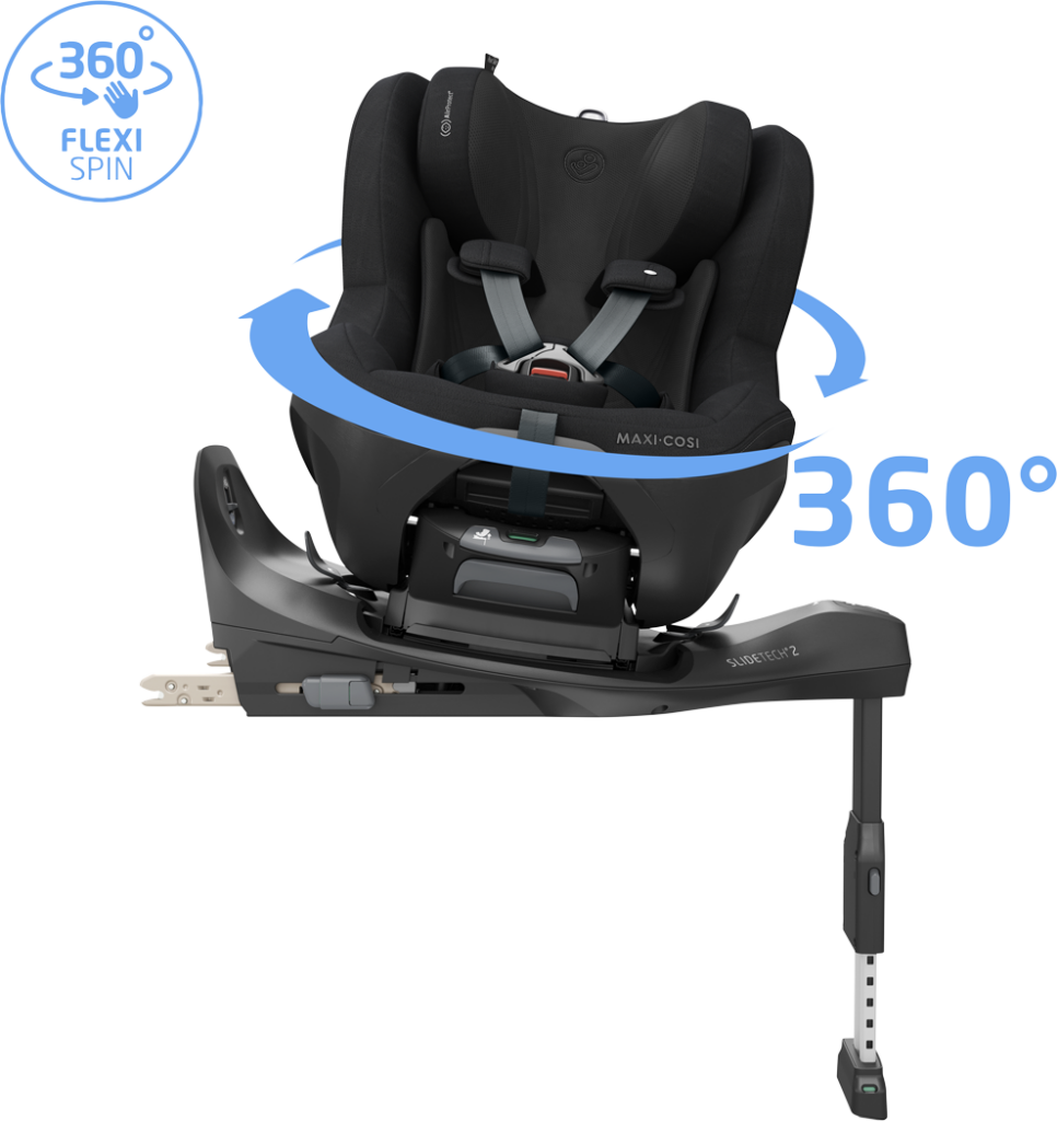 Maxi Cosi Pearl SLIDE PRO sēžamā daļa bērniem 61-105cm krāsa Authentic Black