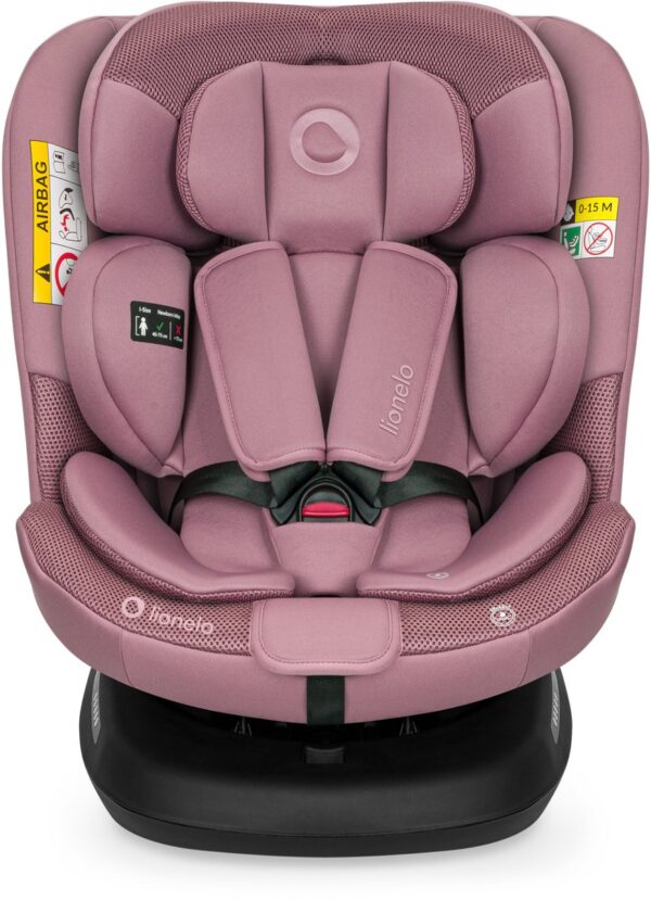 Lionelo Bastiaan PLUS autokrēsliņš bērniem 40-150cm krāsa Pink Mauve