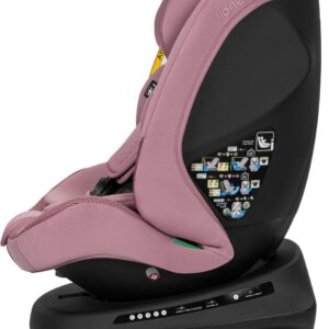 Lionelo Bastiaan PLUS autokrēsliņš bērniem 40-150cm krāsa Pink Mauve