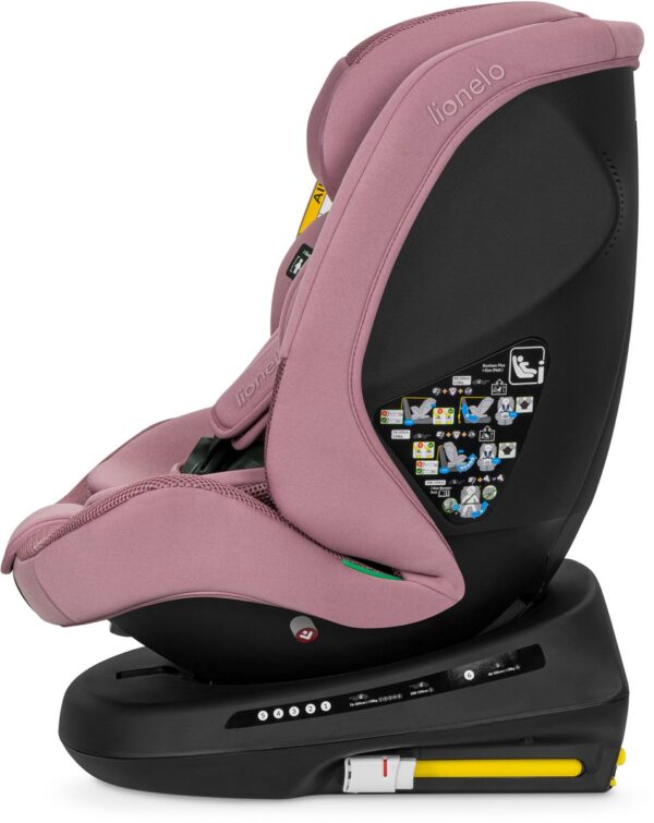 Lionelo Bastiaan PLUS autokrēsliņš bērniem 40-150cm krāsa Pink Mauve