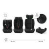 Kinderkraft Comfort UP 2 PLUS autokrēsliņš bērniem 76-150cm krāsa Black