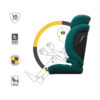 Kinderkraft Comfort UP 2 PLUS autokrēsliņš bērniem 76-150cm krāsa Green