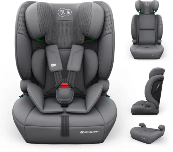 Kinderkraft Comfort UP 2 PLUS autokrēsliņš bērniem 76-150cm krāsa Grey