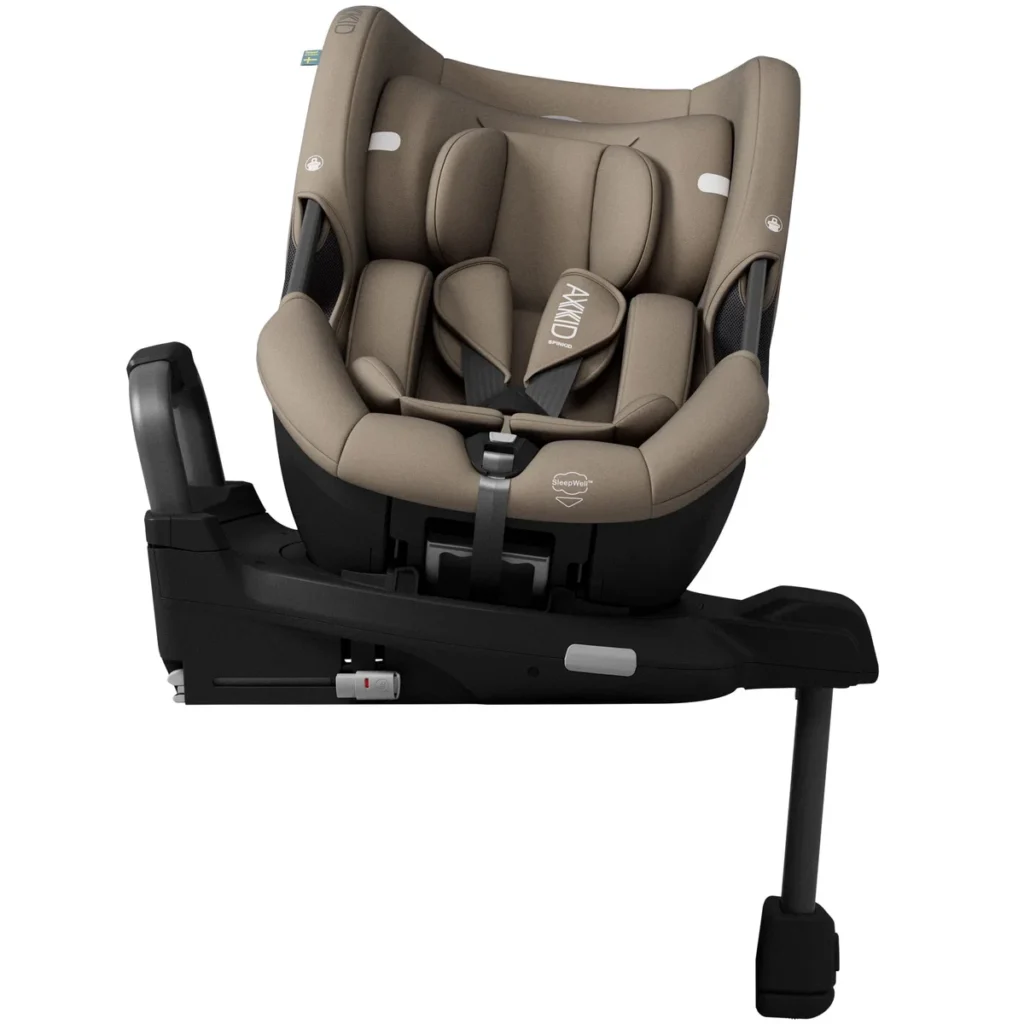 Axkid SpinKid 2 rotējošs atpakaļskata autokrēsliņš bērniem 40-105cm krāsa Driftwood Beige