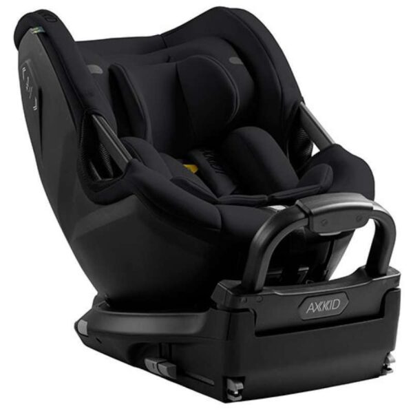 Axkid SpinKid 2 rotējošs atpakaļskata autokrēsliņš bērniem 40-105cm krāsa Coastal Storm Black