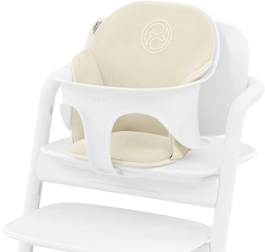 Cybex Lemo Comfort Inlay barošanas krēsliņa ieliktnis krāsa Canvas White
