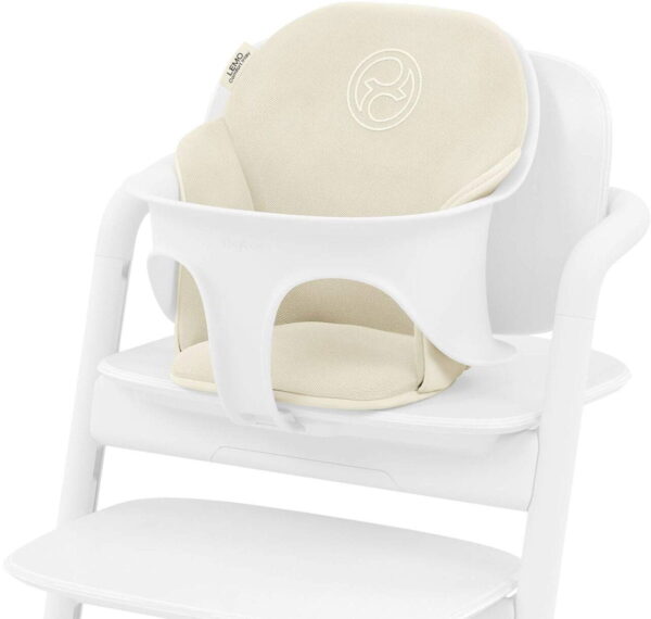 Cybex Lemo Comfort Inlay barošanas krēsliņa ieliktnis krāsa Canvas White