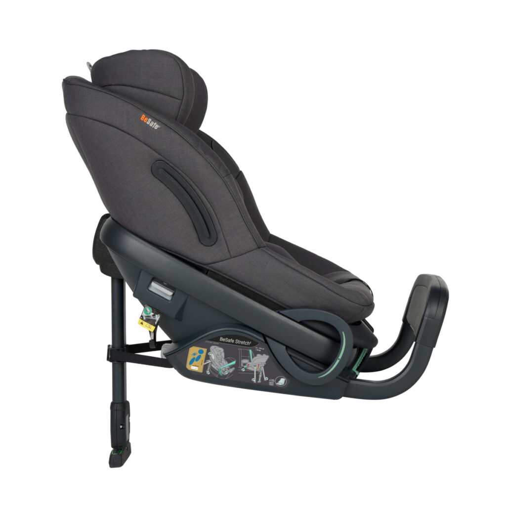 BeSafe Stretch 2 pretskata autokrēsliņš bērniem 61-125cm krāsa Dark Grey Melange
