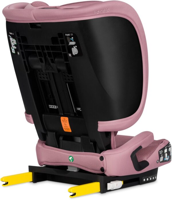 Lionelo ORIN I-Size salokāms autokrēsliņš bērniem 100-150cm krāsa Pink Mauve
