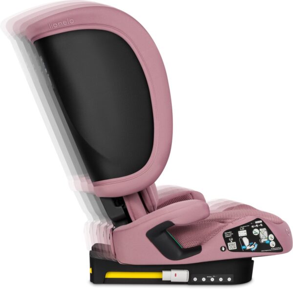 Lionelo ORIN I-Size salokāms autokrēsliņš bērniem 100-150cm krāsa Pink Mauve
