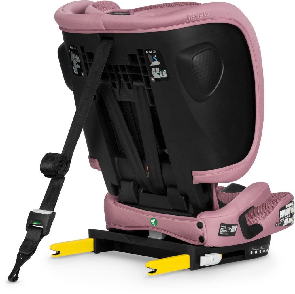 Lionelo Nelly I-Size salokāms autokrēsliņš bērniem 76-150cm krāsa Pink Mauve