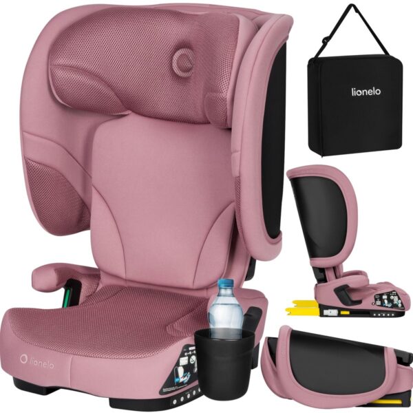 Lionelo ORIN I-Size salokāms autokrēsliņš bērniem 100-150cm krāsa Pink Mauve