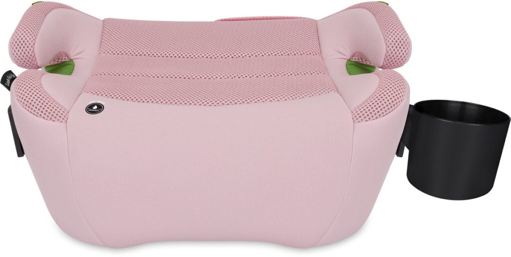 Lionelo Luuk Isofix I-Size auto paliktnis bērniem 125-150cm ar krūzīšu turētāju krāsa Pink Baby