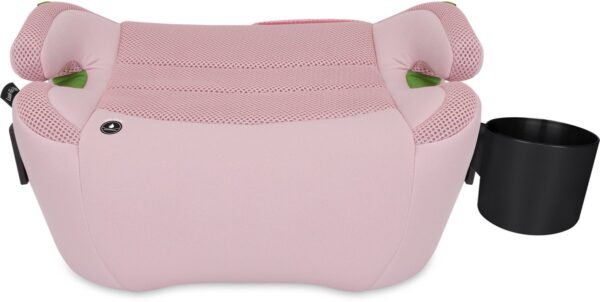 Lionelo Luuk Isofix I-Size auto paliktnis bērniem 125-150cm ar krūzīšu turētāju krāsa Pink Baby