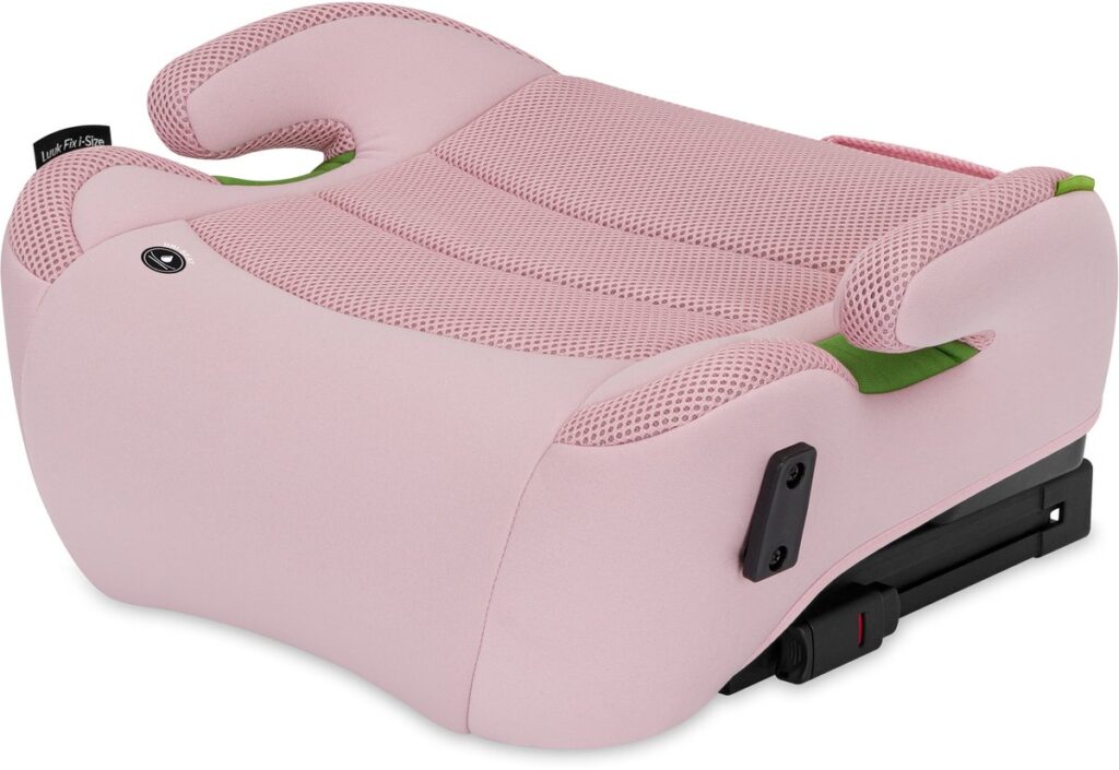 Lionelo Luuk Isofix I-Size auto paliktnis bērniem 125-150cm ar krūzīšu turētāju krāsa Pink Baby