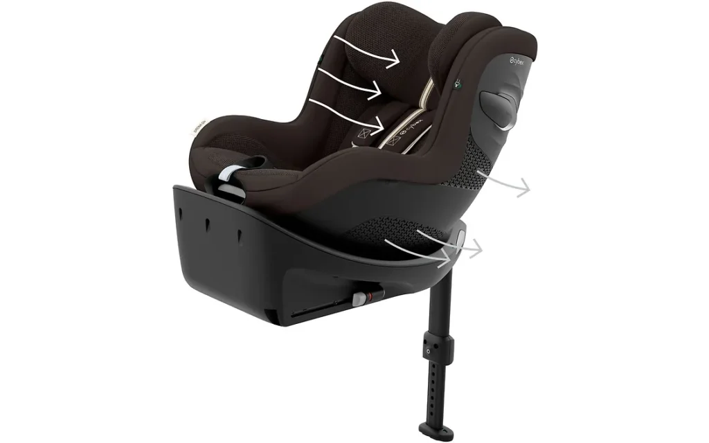 Cybex Sirona G3 PLUS sēžamā daļa bērniem 61-105cm krāsa Chocolate Brown+ Base G3 rotējoša Isofix bāze