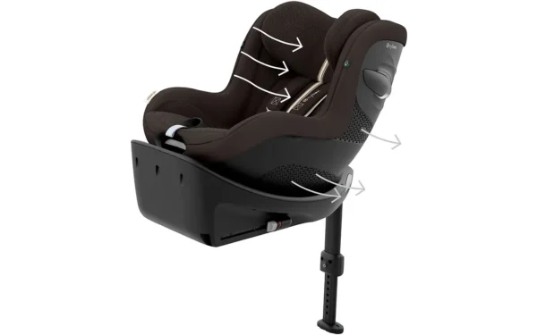 Cybex Sirona G3 PLUS sēžamā daļa bērniem 61-105cm krāsa Chocolate Brown+ Base G3 rotējoša Isofix bāze