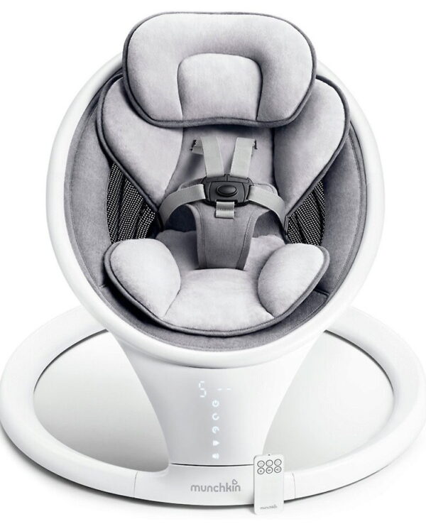 Munchkin Spring 2in1 mazuļu šūpoļkrēsliņš krāsa Grey