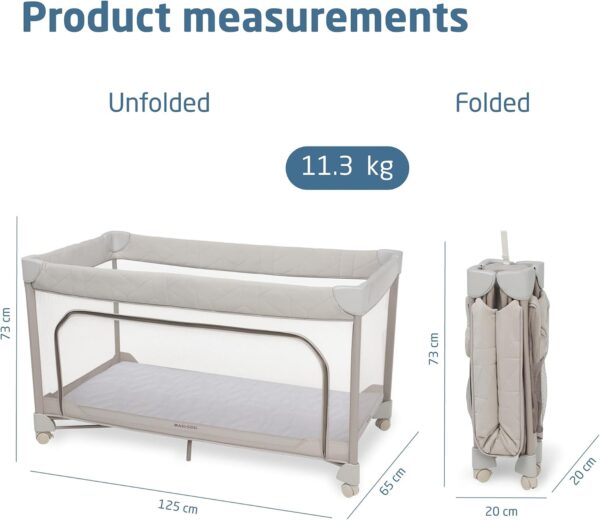 Maxi Cosi MERLIN bērnu ceļojuma gultiņa krāsa ELEGANCE BEIGE