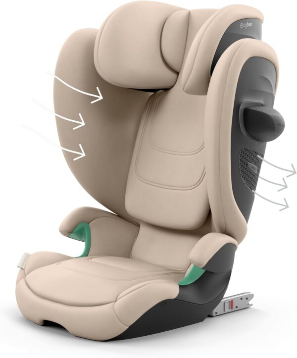 Cybex Solution G2 I-Fix autokrēsliņš bērniem 100-150cm krāsa Almond Beige