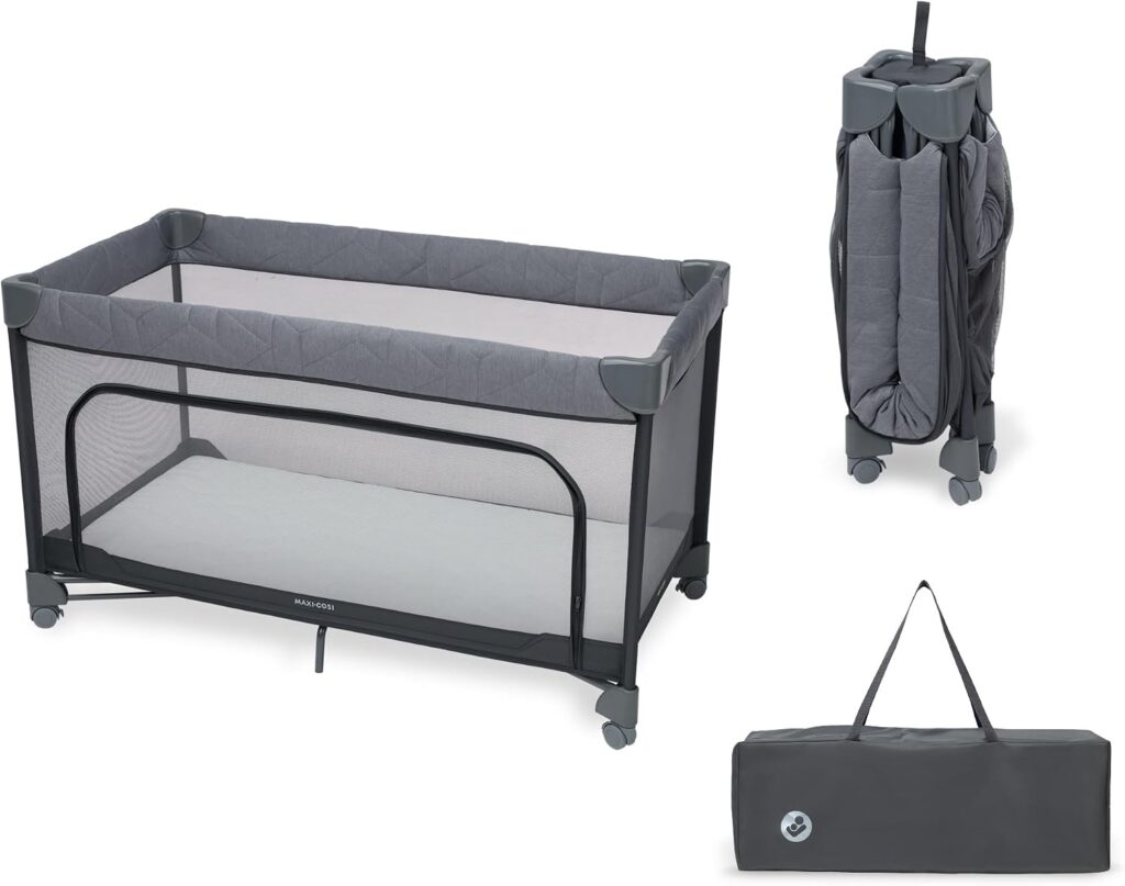 Maxi Cosi MERLIN bērnu ceļojuma gultiņa krāsa ELEGANCE GRAPHITE