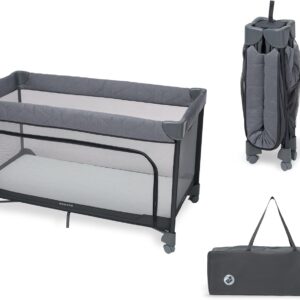 Maxi Cosi MERLIN bērnu ceļojuma gultiņa krāsa ELEGANCE GRAPHITE
