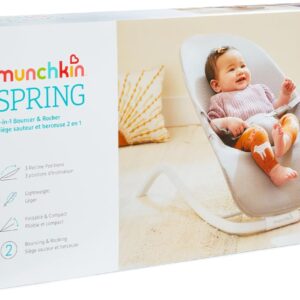 Munchkin Spring 2in1 mazuļu šūpoļkrēsliņš krāsa Grey