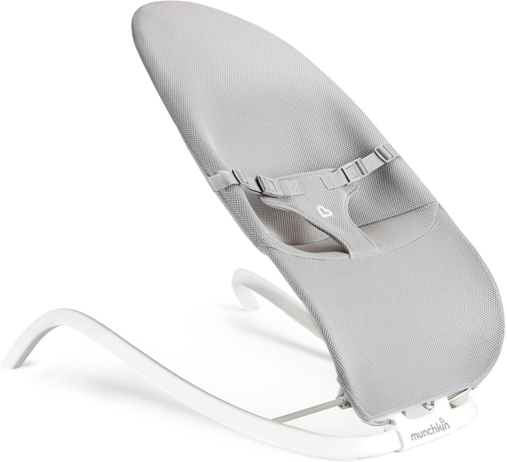 Munchkin Spring 2in1 mazuļu šūpoļkrēsliņš krāsa Grey