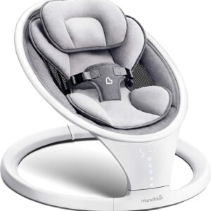 Munchkin Baby Swing elektronisks mazuļu šūpoļkrēsliņš krāsa White/Grey
