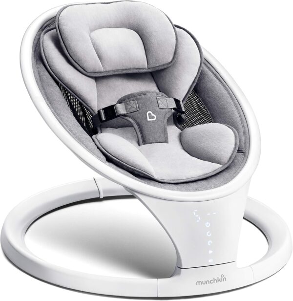 Munchkin Spring 2in1 mazuļu šūpoļkrēsliņš krāsa Grey