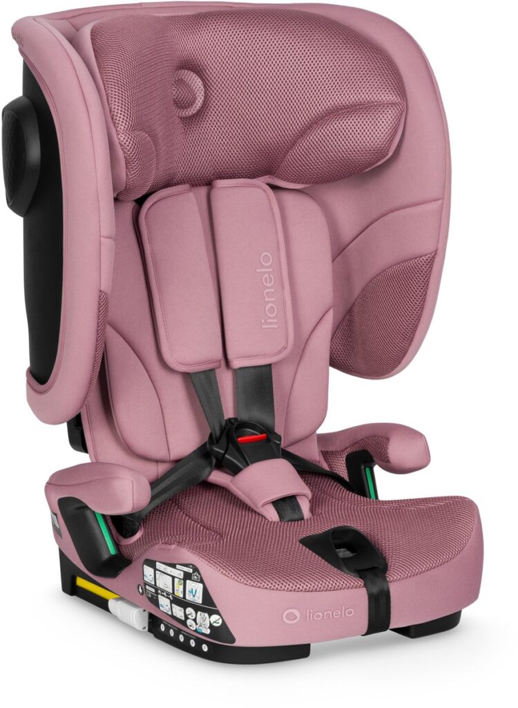 Lionelo Nelly I-Size salokāms autokrēsliņš bērniem 76-150cm krāsa Pink Mauve