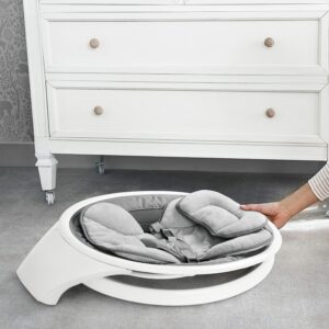 Munchkin Baby Swing elektronisks mazuļu šūpoļkrēsliņš krāsa White/Grey