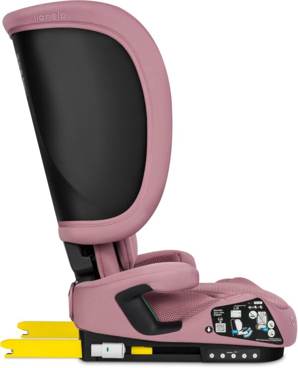 Lionelo ORIN I-Size salokāms autokrēsliņš bērniem 100-150cm krāsa Pink Mauve