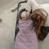 Lodger Bunker Mini guļammaiss autokrēsliņam Teddy freece krāsa Rose