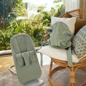 BabyBjorn BEGIN šūpuļkrēsls mazuļiem 0-9kg krāsa Light Green Brushed Woven