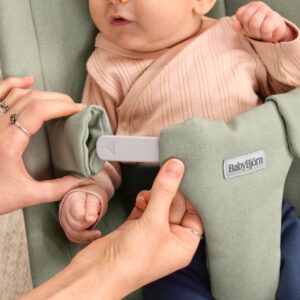 BabyBjorn BEGIN šūpuļkrēsls mazuļiem 0-9kg krāsa Light Green Brushed Woven