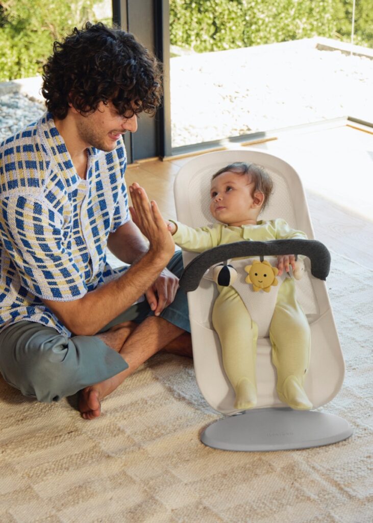 BabyBjorn BEGIN šūpuļkrēsls mazuļiem 0-9kg krāsa Airy Soft Mesh Cream