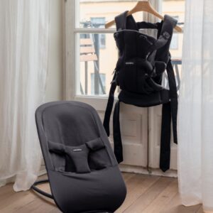 BabyBjorn BEGIN šūpuļkrēsls mazuļiem 0-9kg krāsa Airy Soft Mesh Dark Grey