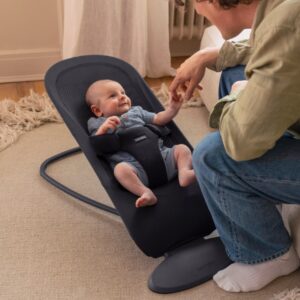 BabyBjorn BEGIN šūpuļkrēsls mazuļiem 0-9kg krāsa Airy Soft Mesh Dark Grey