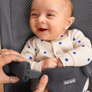 BabyBjorn BEGIN šūpuļkrēsls mazuļiem 0-9kg krāsa Airy Soft Mesh Dark Grey